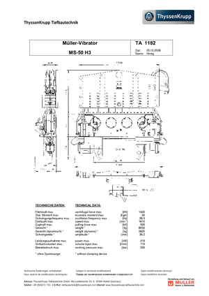 वाइब्रो हैमर Müller MS 50 H 3
