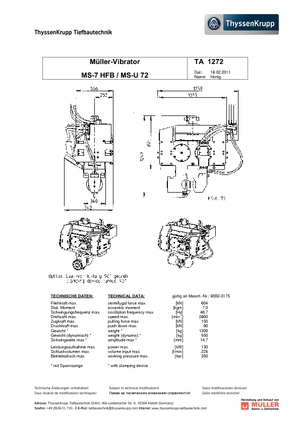वाइब्रो हैमर Müller MS 7 HFB