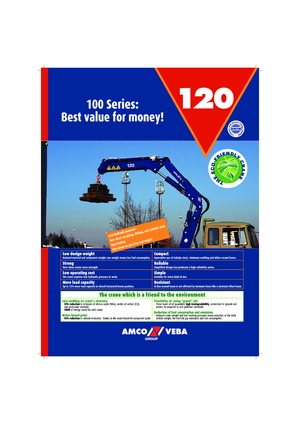 हाइड्रोलिक लोडिंग क्रेन Amco Veba 120-1 S
