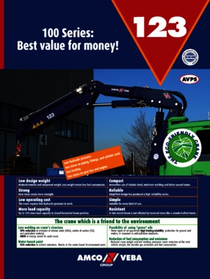 हाइड्रोलिक लोडिंग क्रेन Amco Veba 123-3 S