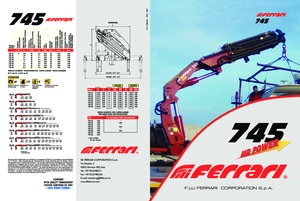 हाइड्रोलिक लोडिंग क्रेन Ferrari® 745 A4 
