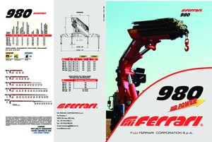 हाइड्रोलिक लोडिंग क्रेन Ferrari® 980 A8 