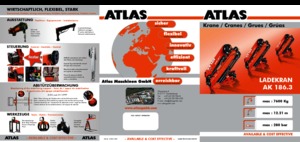 हाइड्रोलिक लोडिंग क्रेन Atlas AK 186.3 A3 