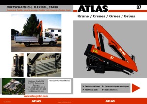हाइड्रोलिक लोडिंग क्रेन Atlas AK 37.1