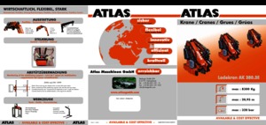 हाइड्रोलिक लोडिंग क्रेन Atlas AK 380.3E A8 