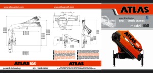 हाइड्रोलिक लोडिंग क्रेन Atlas AK 650.5