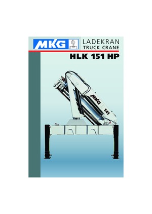 हाइड्रोलिक लोडिंग क्रेन MKG HLK 151 HP a2 