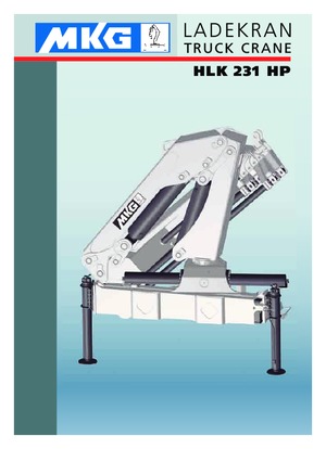 हाइड्रोलिक लोडिंग क्रेन MKG HLK 231 HP a3