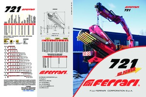 हाइड्रोलिक लोडिंग क्रेन Ferrari® SC 721 A5 