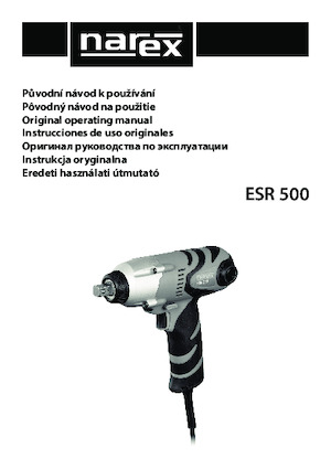 इम्पैक्ट ड्राइवर और रिंच Narex ESR 500