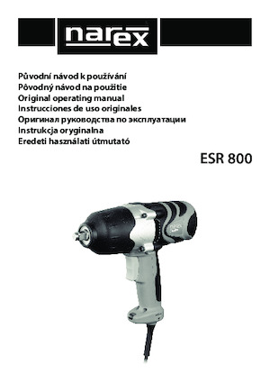 इम्पैक्ट ड्राइवर और रिंच Narex ESR 800