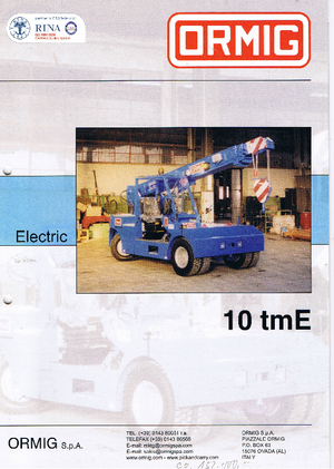 इंडस्ट्रियल मोबाइल क्रेन ORMIG 10 tmE