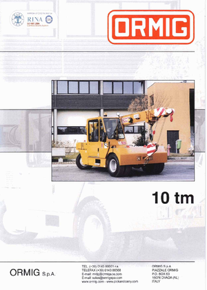इंडस्ट्रियल मोबाइल क्रेन ORMIG 10 tm