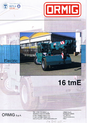 इंडस्ट्रियल मोबाइल क्रेन ORMIG 16 tmE