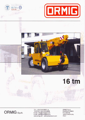 इंडस्ट्रियल मोबाइल क्रेन ORMIG 16 tm