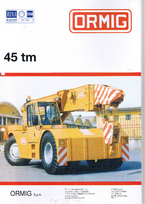 इंडस्ट्रियल मोबाइल क्रेन ORMIG 45 tm