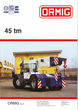 इंडस्ट्रियल मोबाइल क्रेन ORMIG 45 tm