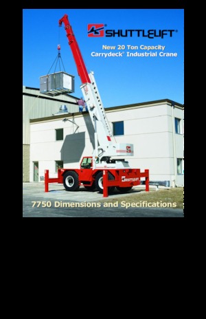 इंडस्ट्रियल मोबाइल क्रेन Shuttlelift 7750 RT
