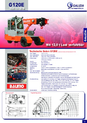 इंडस्ट्रियल मोबाइल क्रेन Galizia G 120