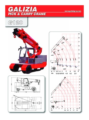 इंडस्ट्रियल मोबाइल क्रेन Galizia G 120