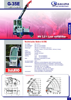 इंडस्ट्रियल मोबाइल क्रेन Galizia G 35 E