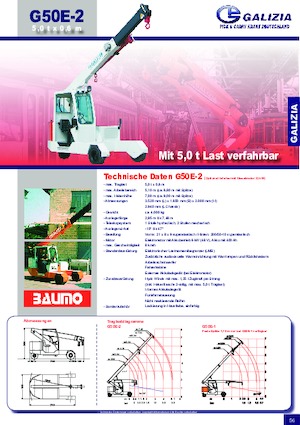 इंडस्ट्रियल मोबाइल क्रेन Galizia G 50 E 2