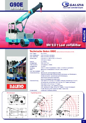इंडस्ट्रियल मोबाइल क्रेन Galizia G 90