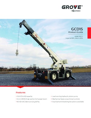 इंडस्ट्रियल मोबाइल क्रेन Grove GCD15