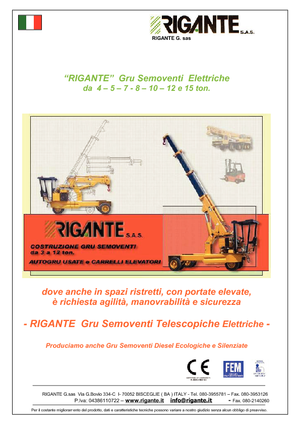 इंडस्ट्रियल मोबाइल क्रेन Rigante GR 80