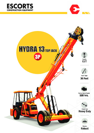 इंडस्ट्रियल मोबाइल क्रेन Escorts Hydra 1336 Top Jack