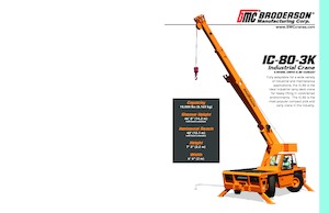 इंडस्ट्रियल मोबाइल क्रेन Broderson IC-80