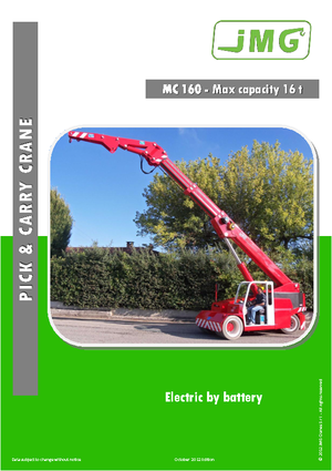 इंडस्ट्रियल मोबाइल क्रेन JMG MC 160