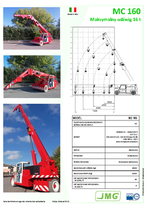 इंडस्ट्रियल मोबाइल क्रेन JMG MC 160