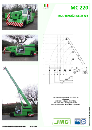 इंडस्ट्रियल मोबाइल क्रेन JMG MC 220