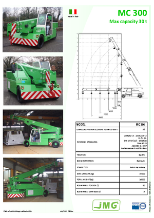 इंडस्ट्रियल मोबाइल क्रेन JMG MC 300