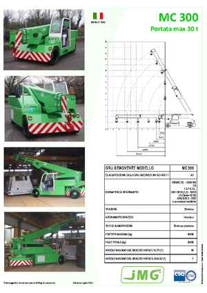 इंडस्ट्रियल मोबाइल क्रेन JMG MC 300