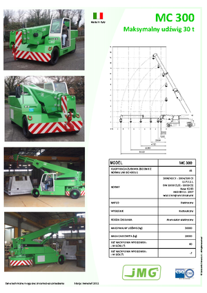 इंडस्ट्रियल मोबाइल क्रेन JMG MC 300