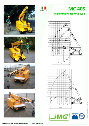 इंडस्ट्रियल मोबाइल क्रेन JMG MC 40 S