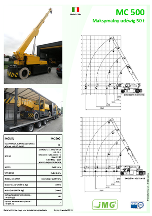इंडस्ट्रियल मोबाइल क्रेन JMG MC 500