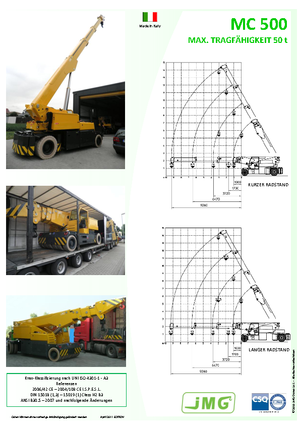 इंडस्ट्रियल मोबाइल क्रेन JMG MC 500