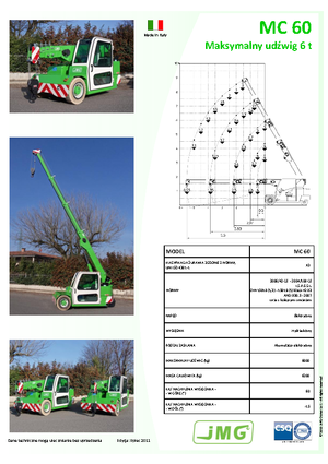 इंडस्ट्रियल मोबाइल क्रेन JMG MC 60