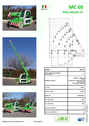 इंडस्ट्रियल मोबाइल क्रेन JMG MC 60