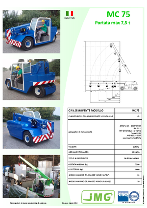 इंडस्ट्रियल मोबाइल क्रेन JMG MC 75