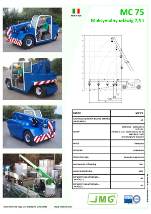 इंडस्ट्रियल मोबाइल क्रेन JMG MC 75