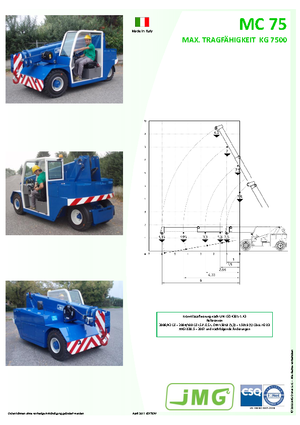 इंडस्ट्रियल मोबाइल क्रेन JMG MC 75