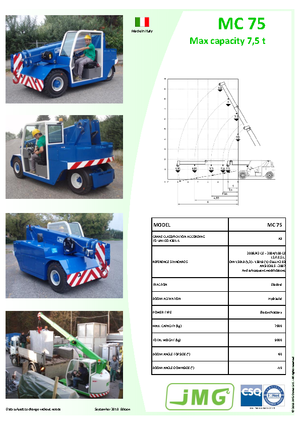 इंडस्ट्रियल मोबाइल क्रेन JMG MC 75