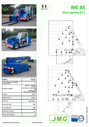 इंडस्ट्रियल मोबाइल क्रेन JMG MC 85