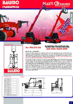इंडस्ट्रियल मोबाइल क्रेन Galizia Multis 636