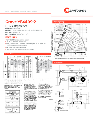 इंडस्ट्रियल मोबाइल क्रेन Grove YB4409-2