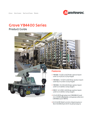 इंडस्ट्रियल मोबाइल क्रेन Grove YB4409-2